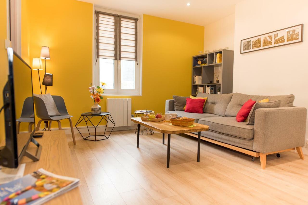 Appartement Elegant & Ensoleille - Centre-Ville Le Havre Luaran gambar