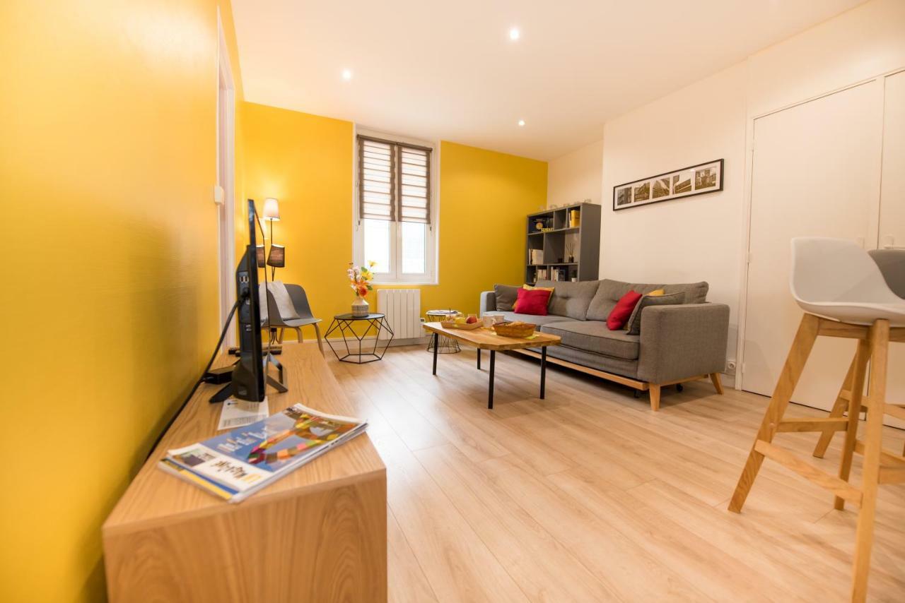 Appartement Elegant & Ensoleille - Centre-Ville Le Havre Luaran gambar